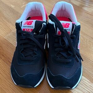 New Balance Black and Pink Sneakers